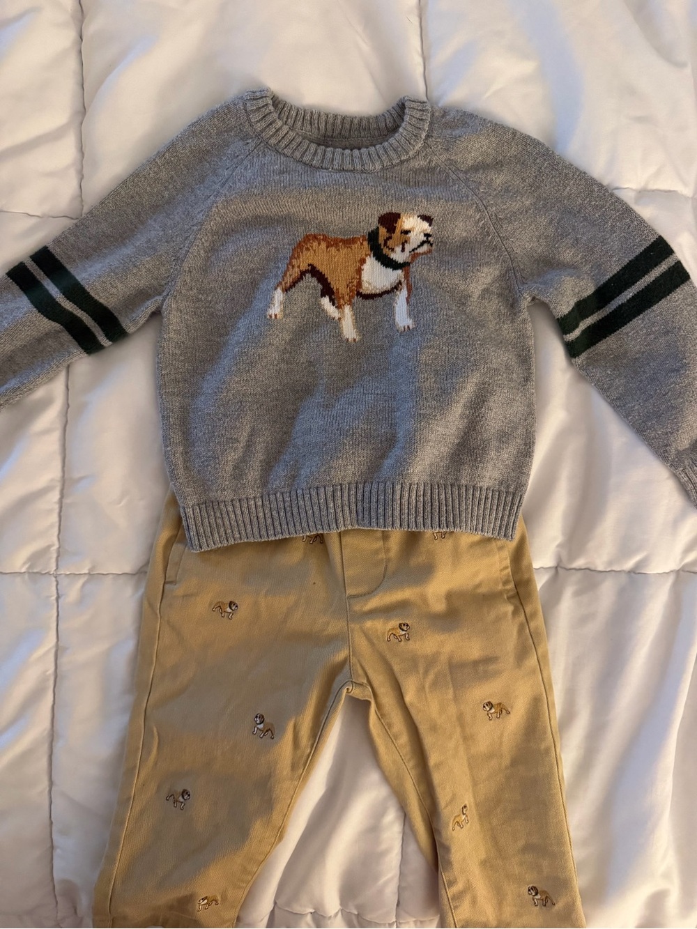 Janie and Jack Bulldog Set